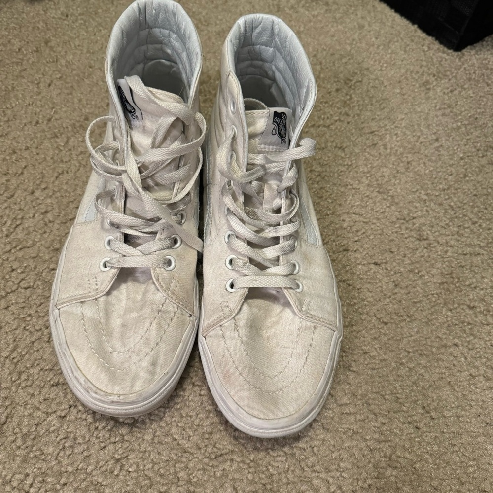 Vans White High-Top Sneakers
